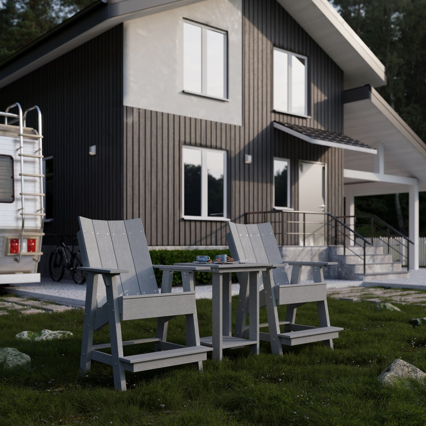 Wildridge Contemporary High Adirondack Chair (QUICK SHIP) - LEAD TIME TO SHIP 10 BUSINESS DAYS OR LESS