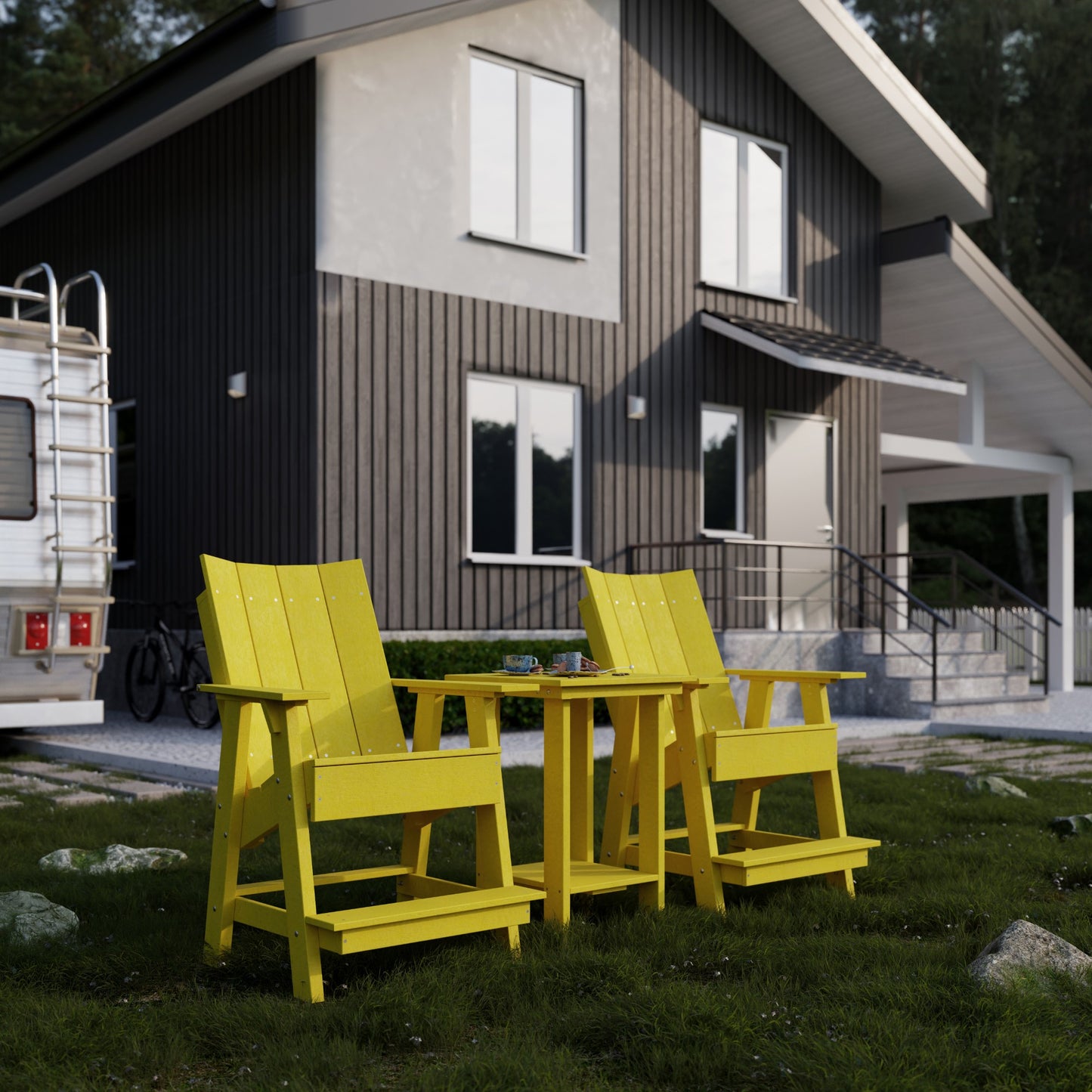 Wildridge Contemporary High Adirondack Chair (QUICK SHIP) - LEAD TIME TO SHIP 10 BUSINESS DAYS OR LESS