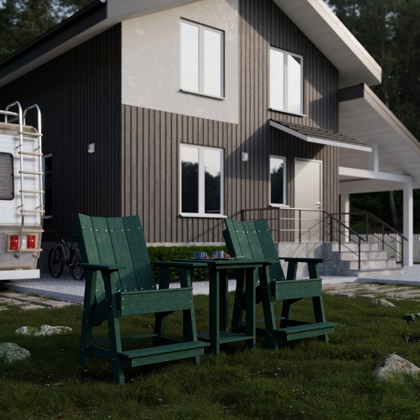 Wildridge Contemporary High Adirondack Chair (QUICK SHIP) - LEAD TIME TO SHIP 10 BUSINESS DAYS OR LESS
