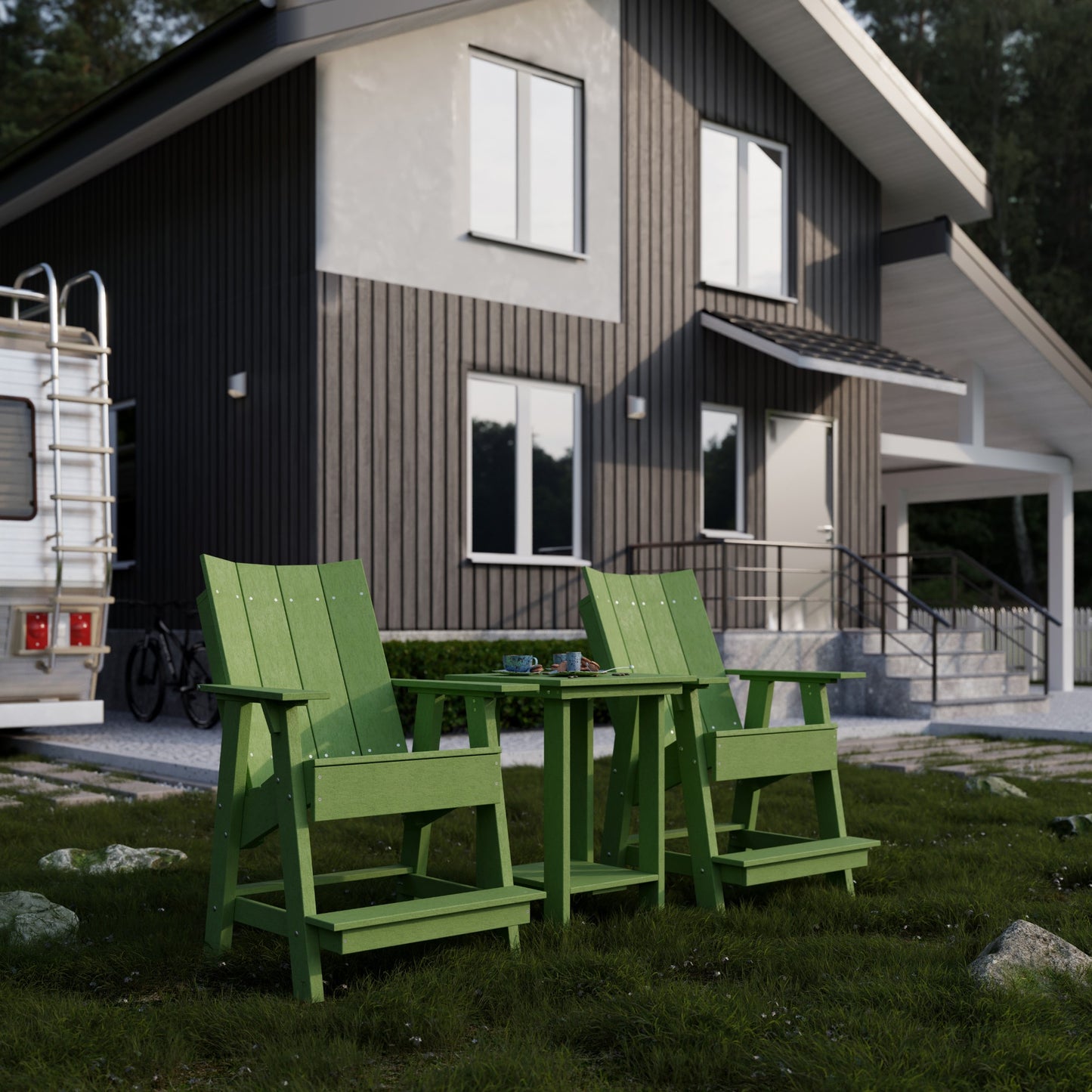 Wildridge Contemporary High Adirondack Chair (QUICK SHIP) - LEAD TIME TO SHIP 10 BUSINESS DAYS OR LESS