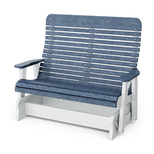 Wildridge Heritage Recycled Plastic Signature Double Glider - LEAD TIME TO SHIP 10 BUSINESS DAYS OR LESS