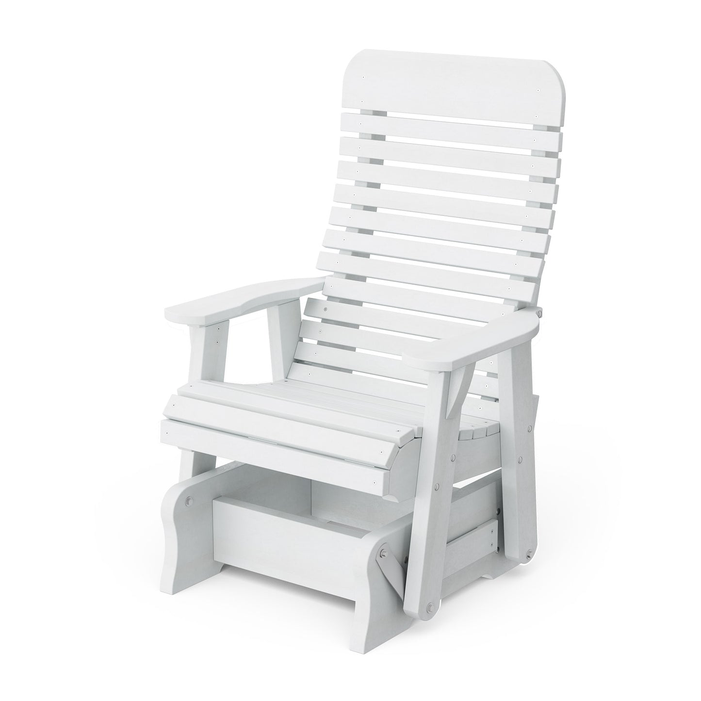 Wildridge Outdoor Recycled Plastic Single Signature Glider - LEAD TIME TO SHIP 4 TO 6 WEEKS