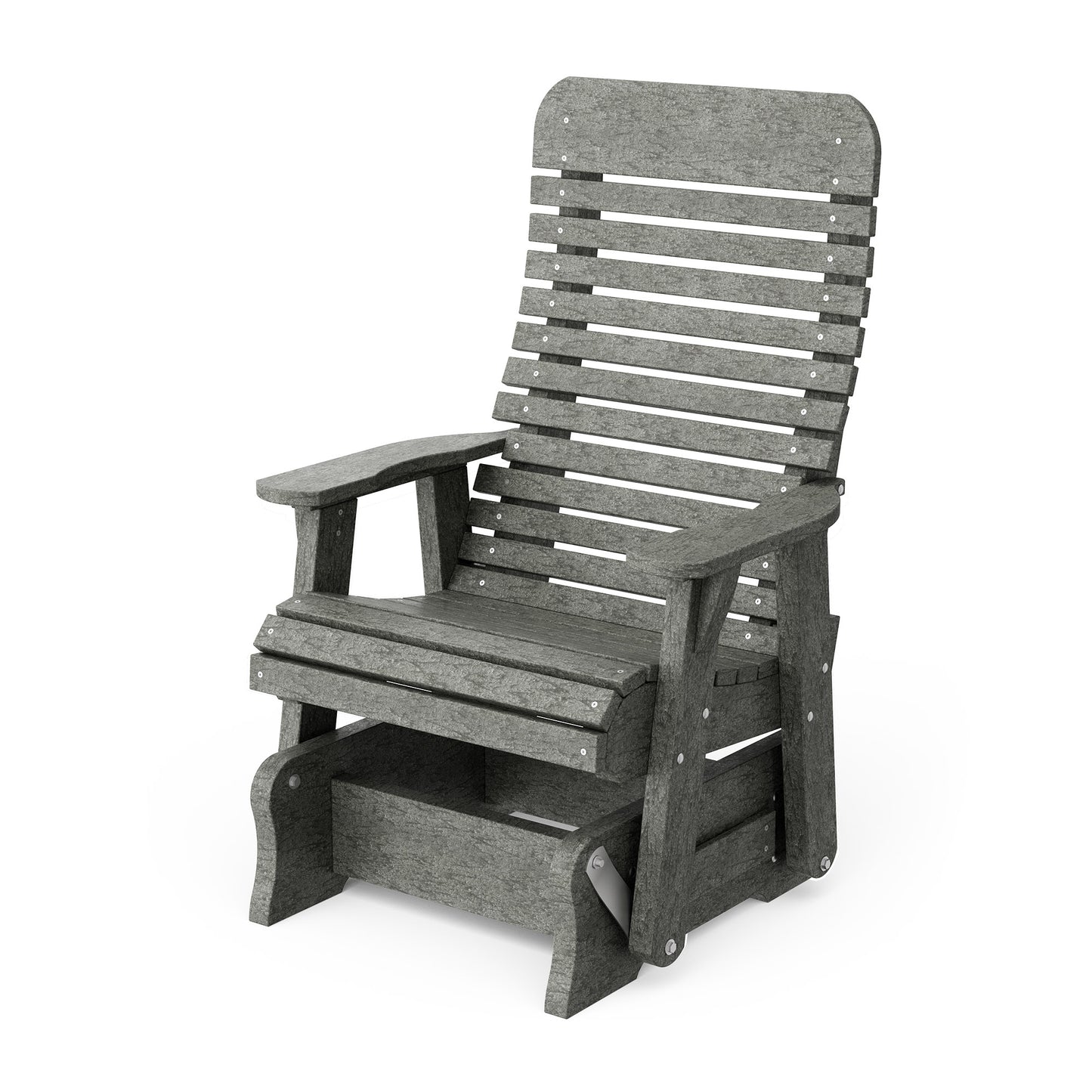 Wildridge Outdoor Recycled Plastic Single Signature Glider - LEAD TIME TO SHIP 4 TO 6 WEEKS