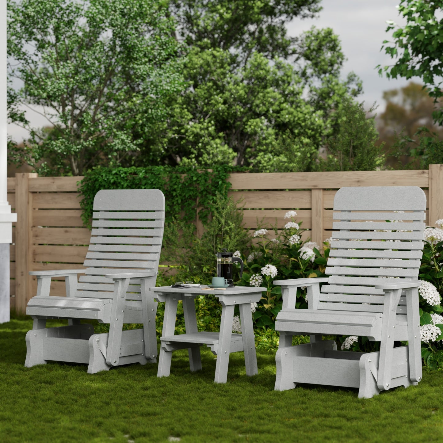 Wildridge Outdoor Recycled Plastic Single Signature Glider - LEAD TIME TO SHIP 4 TO 6 WEEKS