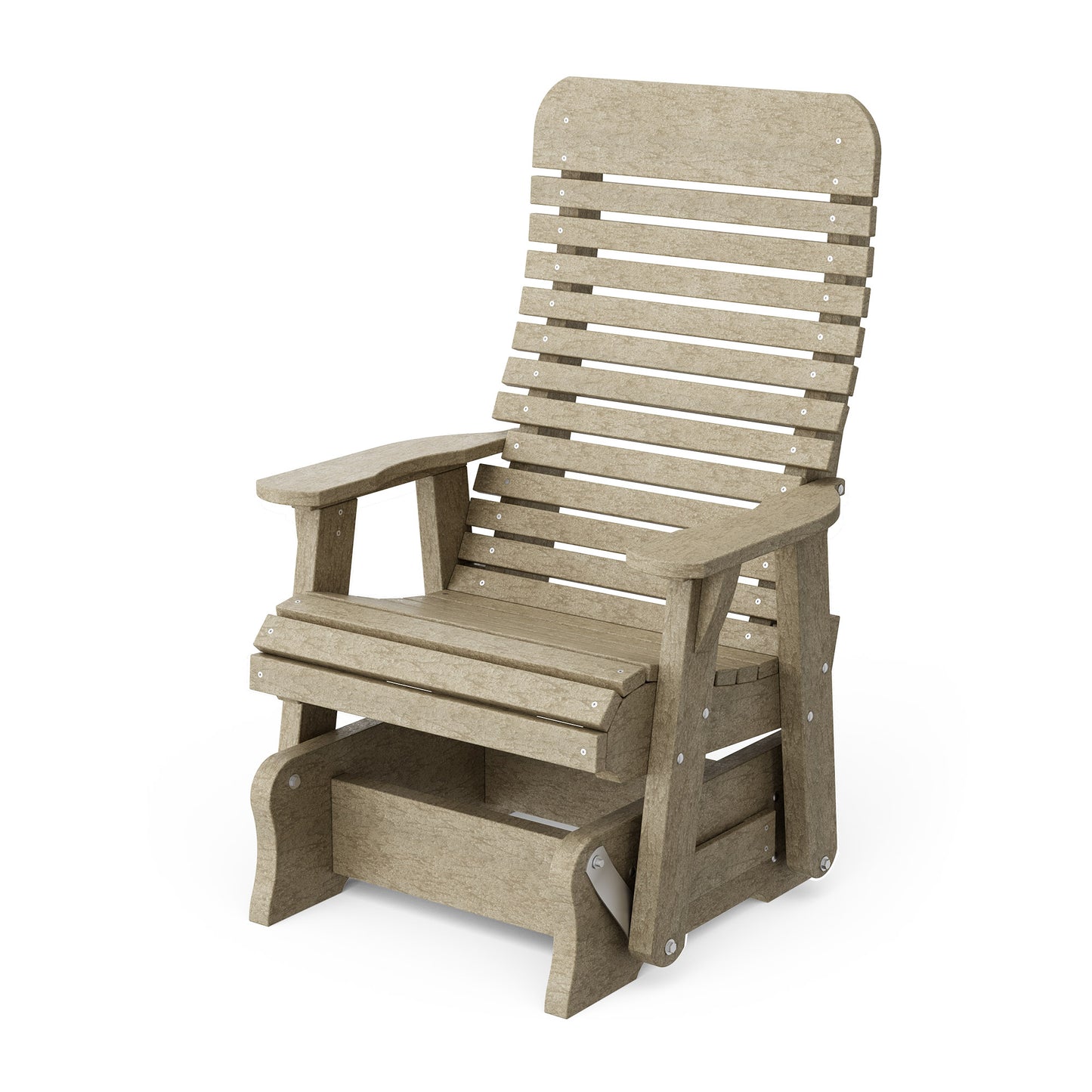 Wildridge Outdoor Recycled Plastic Single Signature Glider - LEAD TIME TO SHIP 4 TO 6 WEEKS