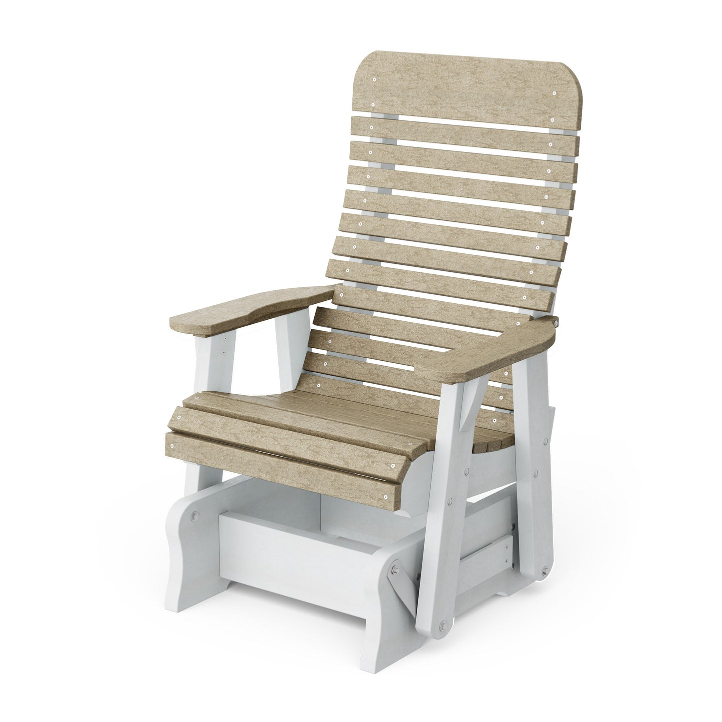 Wildridge Outdoor Recycled Plastic Single Signature Glider - LEAD TIME TO SHIP 4 TO 6 WEEKS