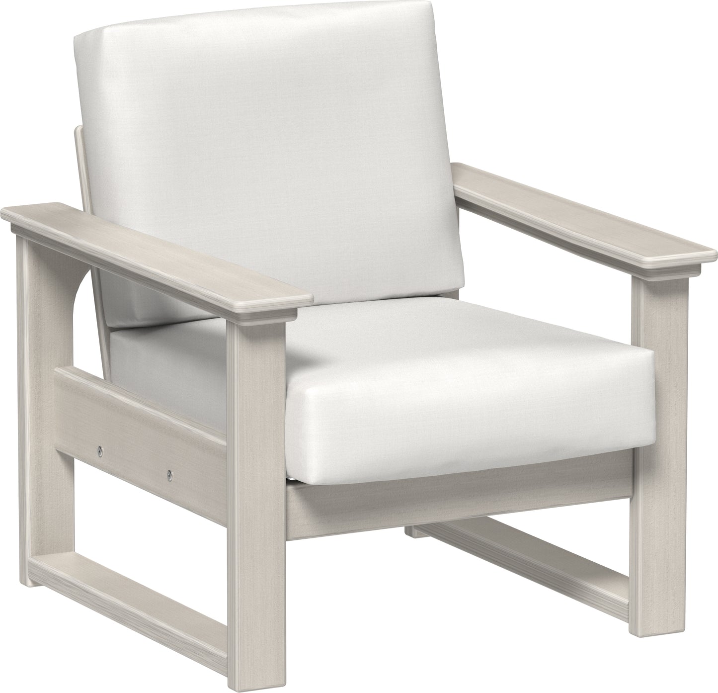 LuxCraft Recycled Plastic Lanai Deep Seating Chair - LEAD TIME TO SHIP 3 TO 4 WEEKS