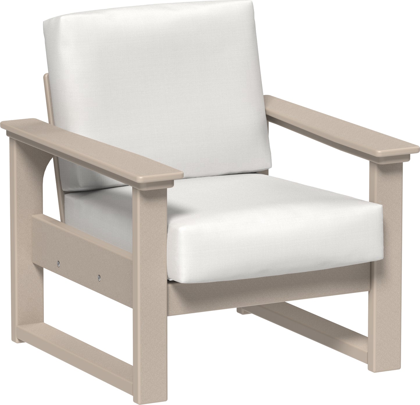 LuxCraft Recycled Plastic Lanai Deep Seating Chair - LEAD TIME TO SHIP 3 TO 4 WEEKS