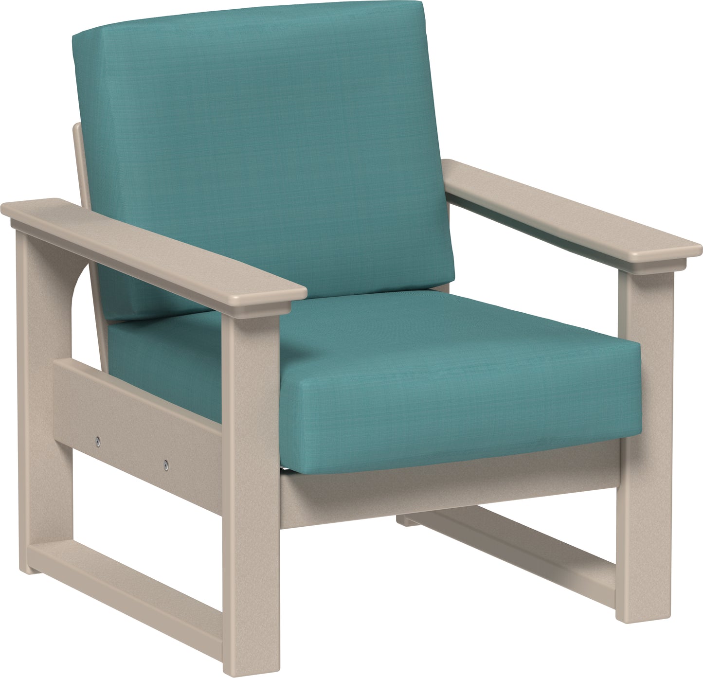 LuxCraft Recycled Plastic Lanai Deep Seating Chair - LEAD TIME TO SHIP 3 TO 4 WEEKS