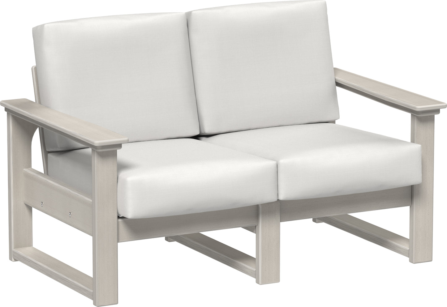 LuxCraft Recycled Plastic Lanai Deep Seating Loveseat - LEAD TIME TO SHIP 3 TO 4 WEEKS
