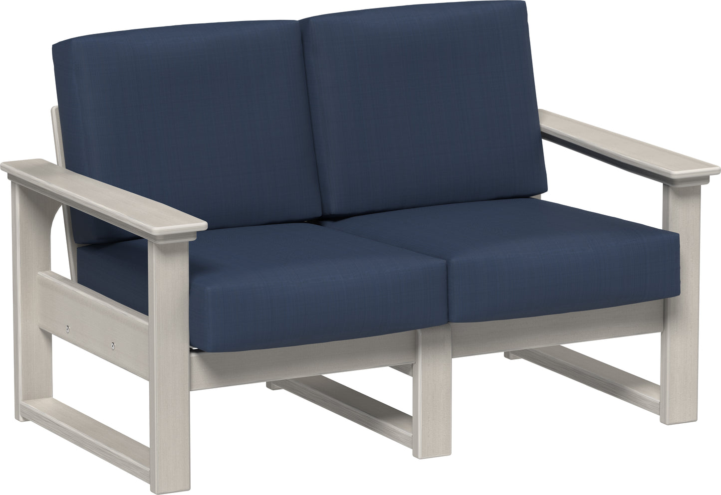 LuxCraft Recycled Plastic Lanai Deep Seating Loveseat - LEAD TIME TO SHIP 3 TO 4 WEEKS