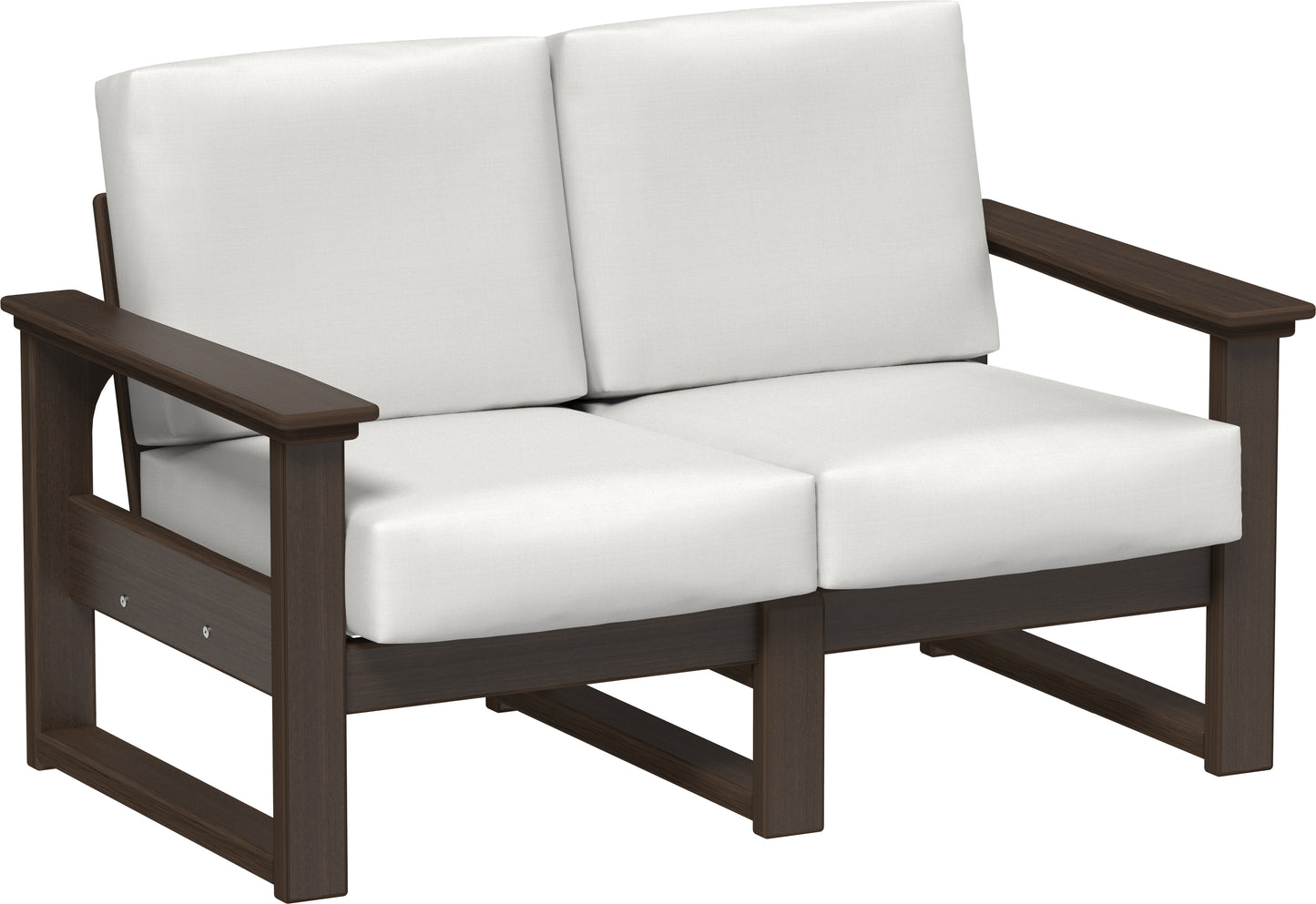 LuxCraft Recycled Plastic Lanai Deep Seating Loveseat - LEAD TIME TO SHIP 3 TO 4 WEEKS