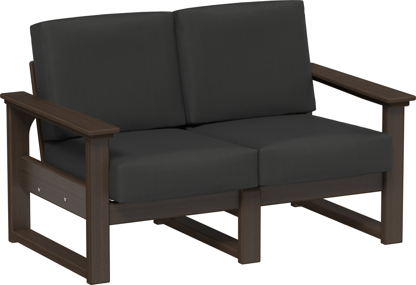 LuxCraft Recycled Plastic Lanai Deep Seating Loveseat - LEAD TIME TO SHIP 3 TO 4 WEEKS