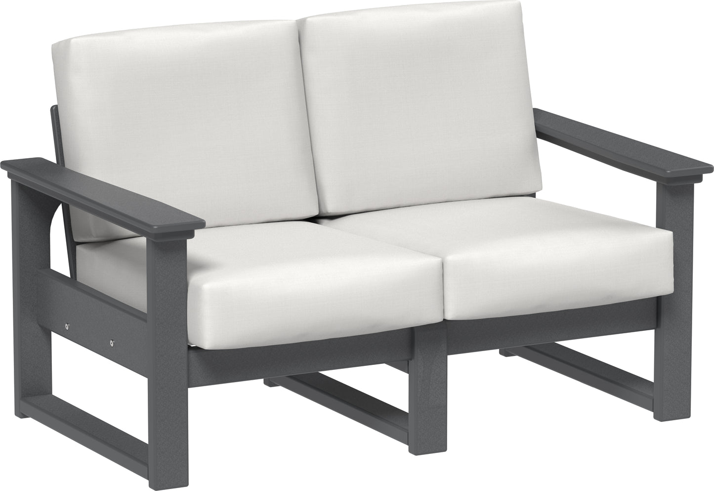 LuxCraft Recycled Plastic Lanai Deep Seating Loveseat - LEAD TIME TO SHIP 3 TO 4 WEEKS