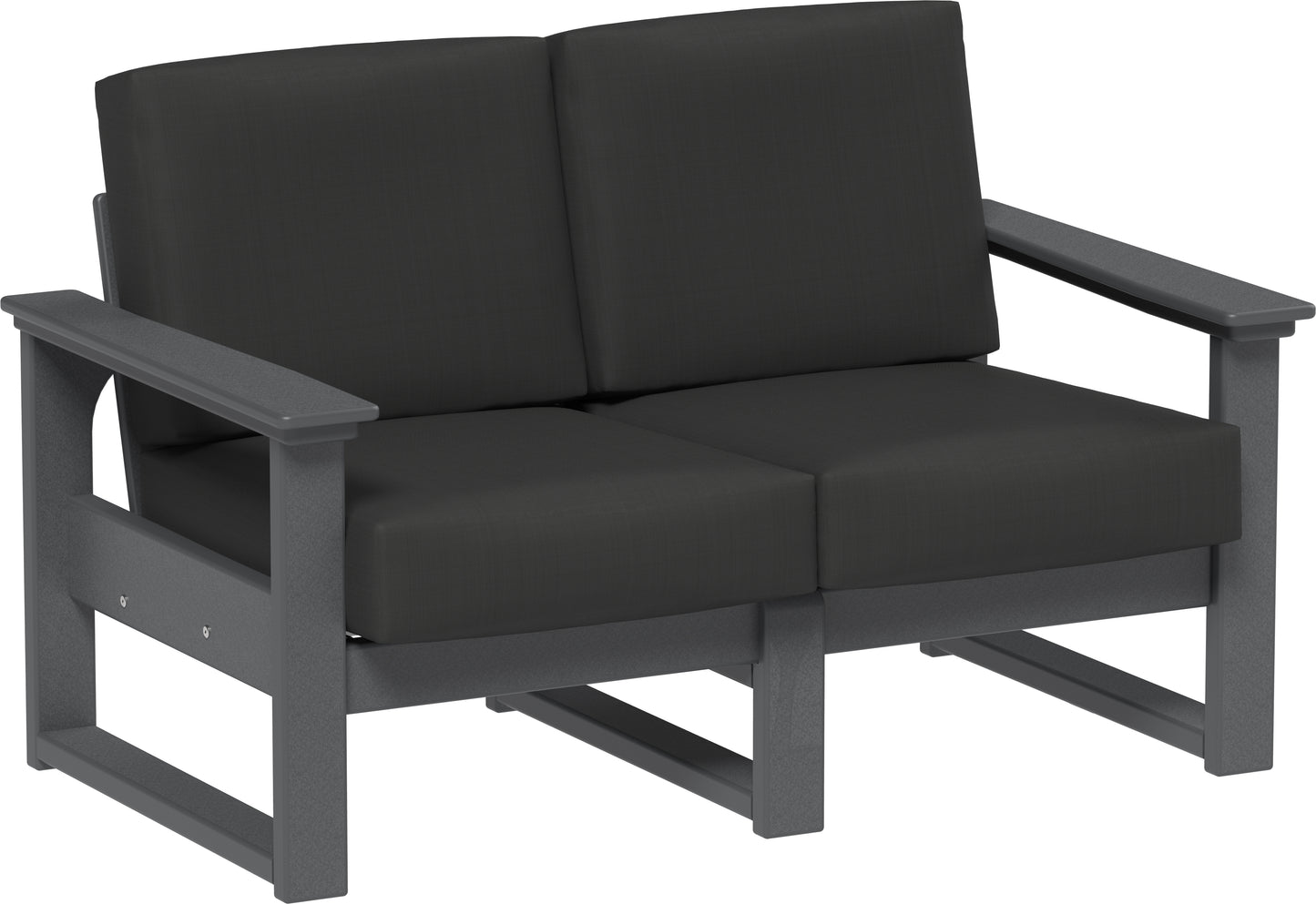 LuxCraft Recycled Plastic Lanai Deep Seating Loveseat - LEAD TIME TO SHIP 3 TO 4 WEEKS