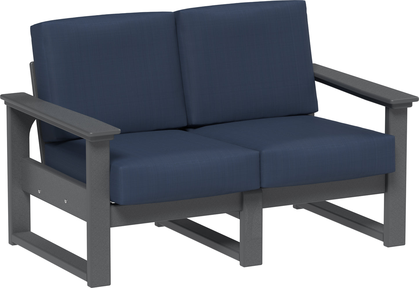 LuxCraft Recycled Plastic Lanai Deep Seating Loveseat - LEAD TIME TO SHIP 3 TO 4 WEEKS