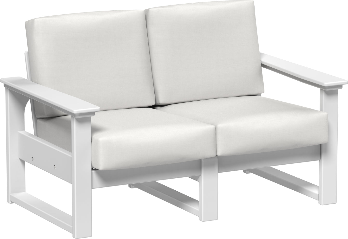 LuxCraft Recycled Plastic Lanai Deep Seating Loveseat - LEAD TIME TO SHIP 3 TO 4 WEEKS