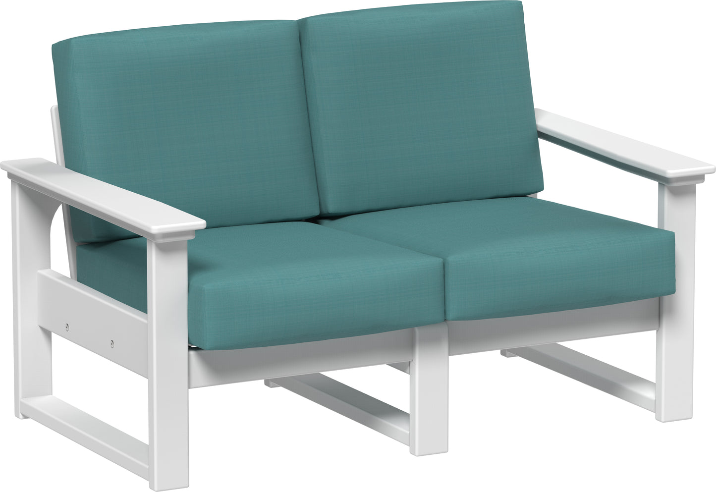 LuxCraft Recycled Plastic Lanai Deep Seating Loveseat - LEAD TIME TO SHIP 3 TO 4 WEEKS
