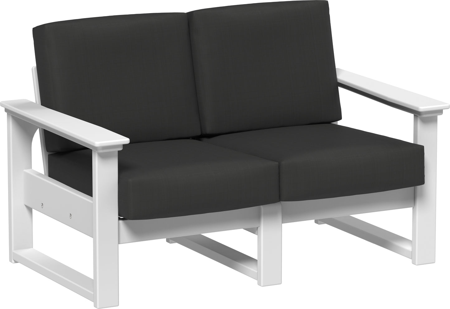 LuxCraft Recycled Plastic Lanai Deep Seating Loveseat - LEAD TIME TO SHIP 3 TO 4 WEEKS