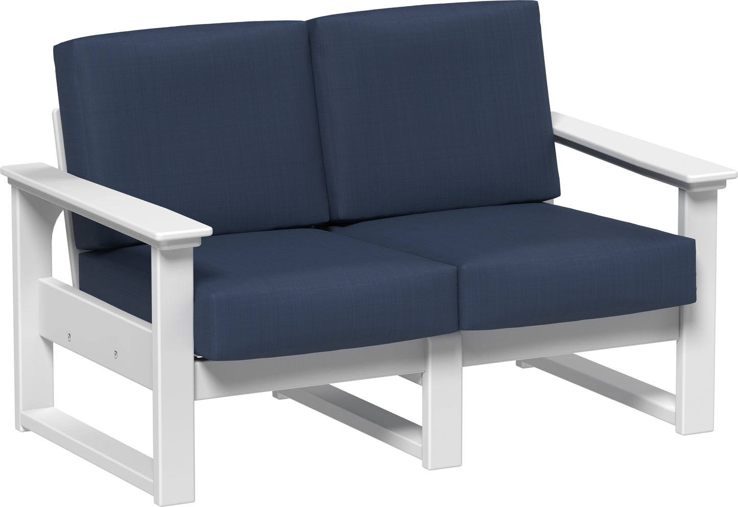 LuxCraft Recycled Plastic Lanai Deep Seating Loveseat - LEAD TIME TO SHIP 3 TO 4 WEEKS