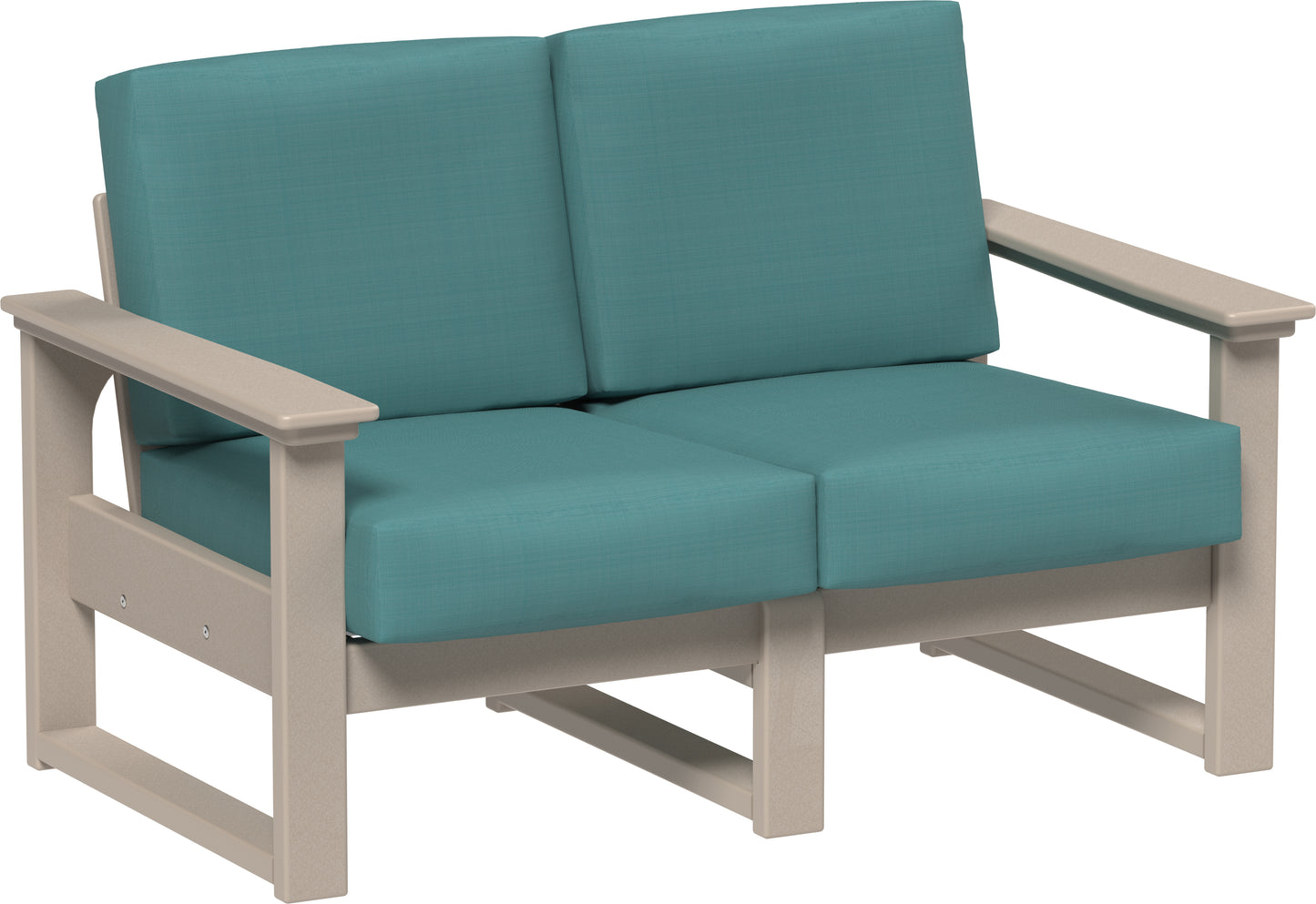 LuxCraft Recycled Plastic Lanai Deep Seating Loveseat - LEAD TIME TO SHIP 3 TO 4 WEEKS