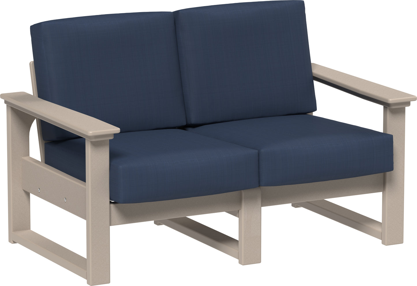 LuxCraft Recycled Plastic Lanai Deep Seating Loveseat - LEAD TIME TO SHIP 3 TO 4 WEEKS