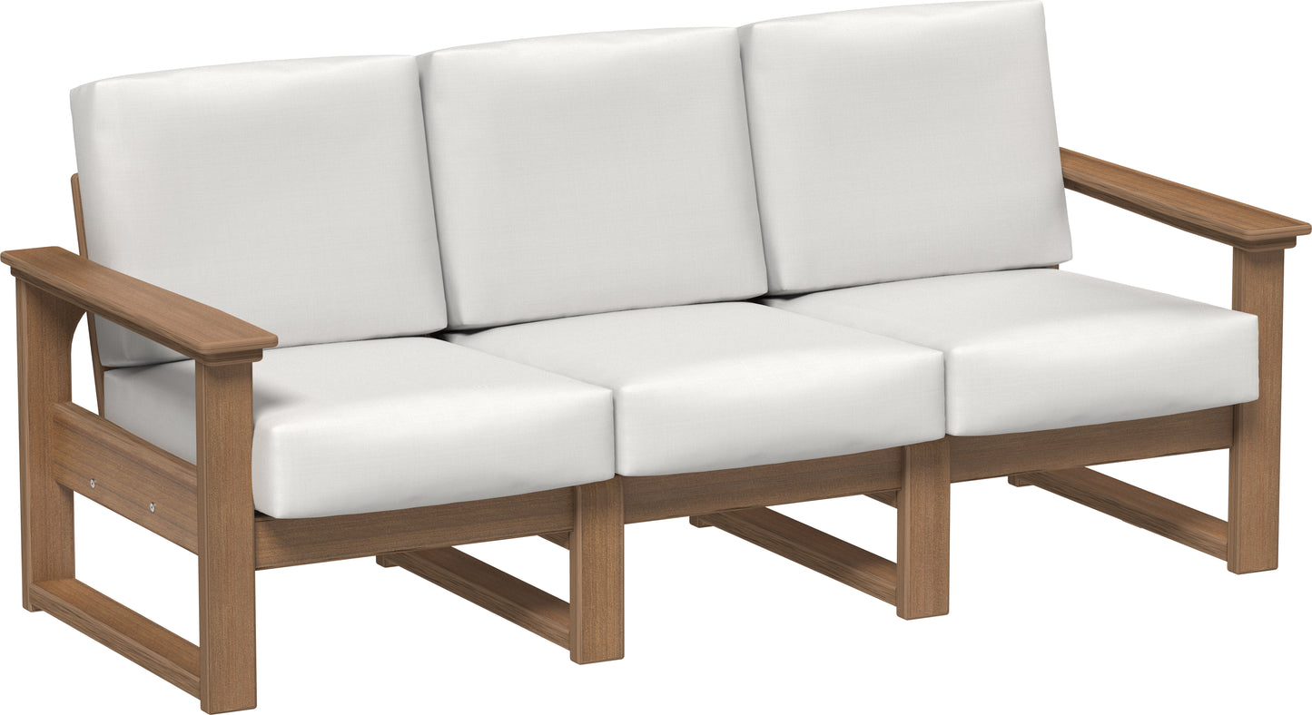 LuxCraft Recycled Plastic Lanai Deep Seating Sofa - LEAD TIME TO SHIP 3 TO 4 WEEKS