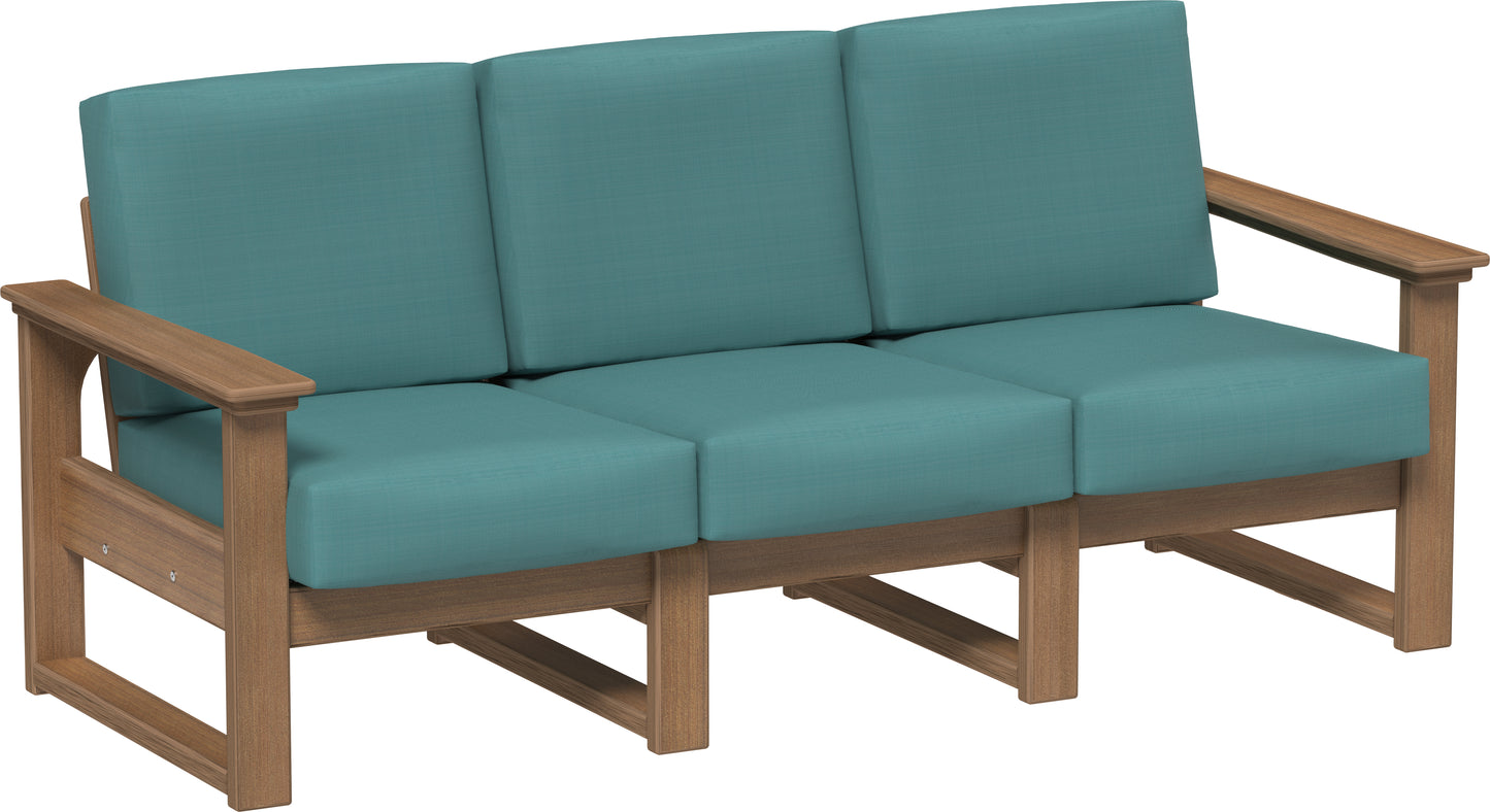 LuxCraft Recycled Plastic Lanai Deep Seating Sofa - LEAD TIME TO SHIP 3 TO 4 WEEKS