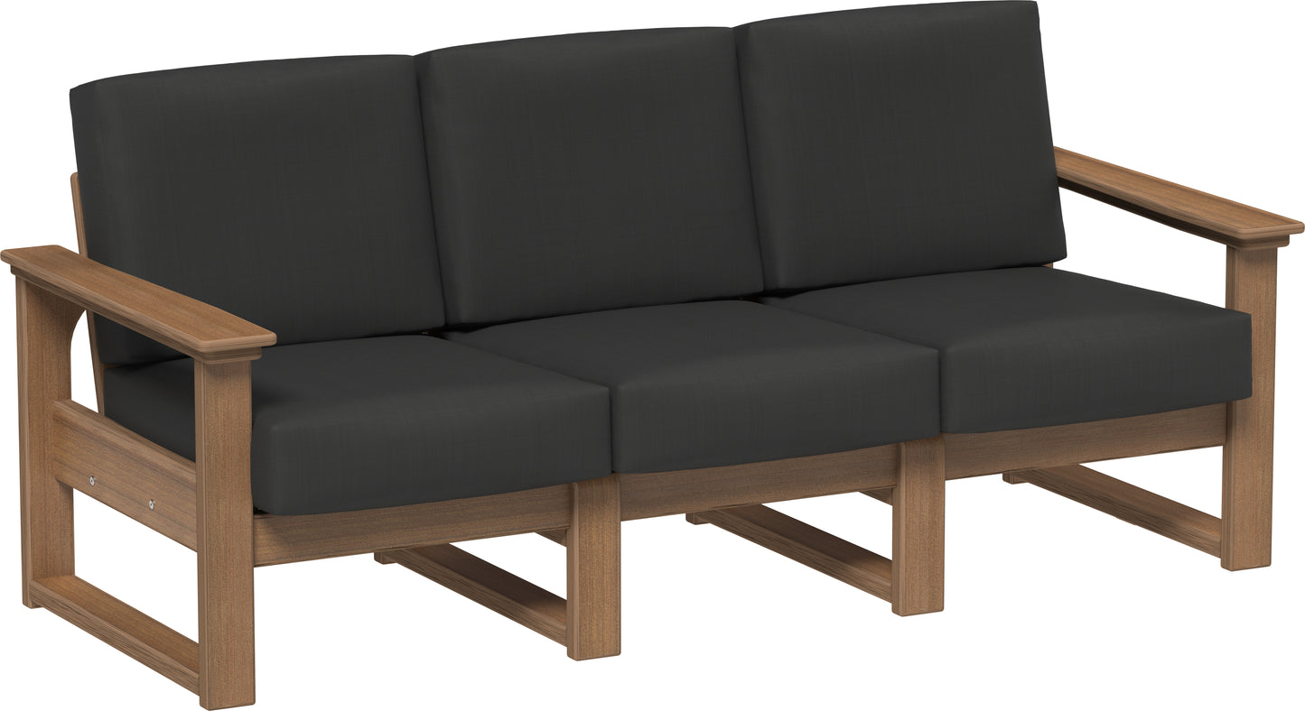 LuxCraft Recycled Plastic Lanai Deep Seating Sofa - LEAD TIME TO SHIP 3 TO 4 WEEKS