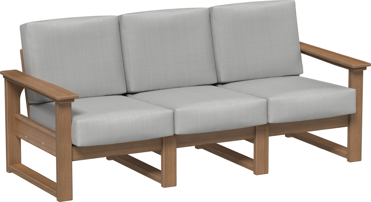 LuxCraft Recycled Plastic Lanai Deep Seating Sofa - LEAD TIME TO SHIP 3 TO 4 WEEKS