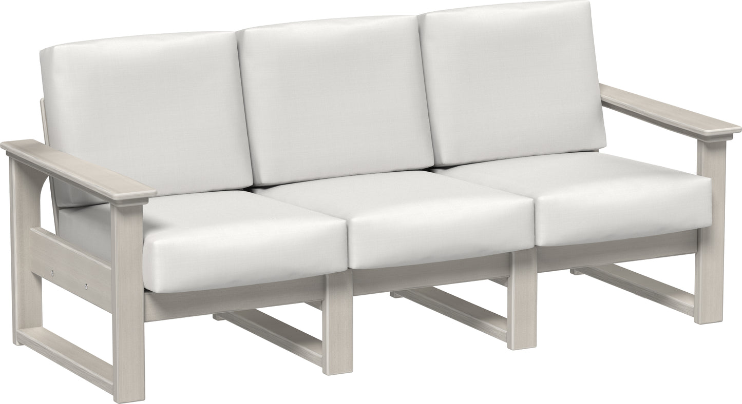 LuxCraft Recycled Plastic Lanai Deep Seating Sofa - LEAD TIME TO SHIP 3 TO 4 WEEKS
