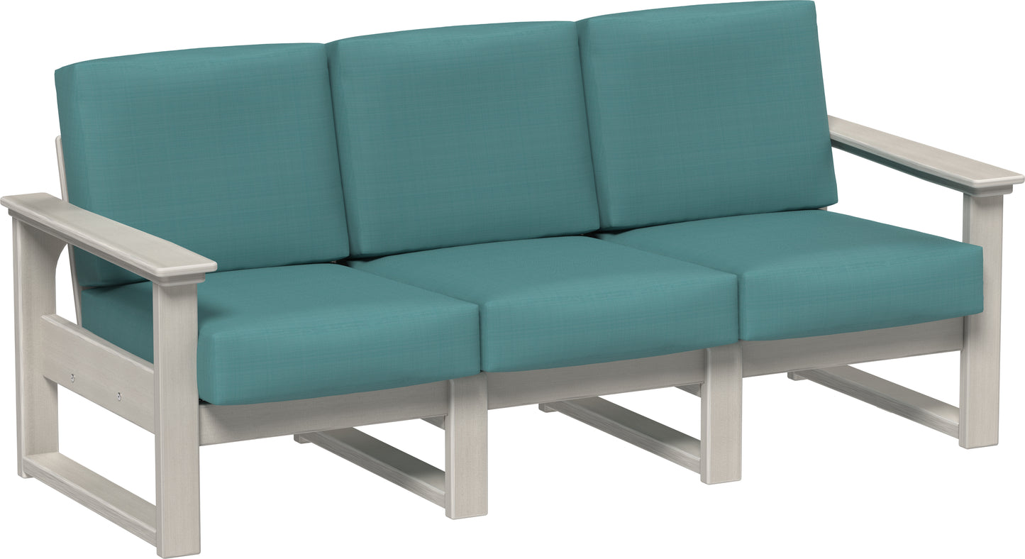 LuxCraft Recycled Plastic Lanai Deep Seating Sofa - LEAD TIME TO SHIP 3 TO 4 WEEKS