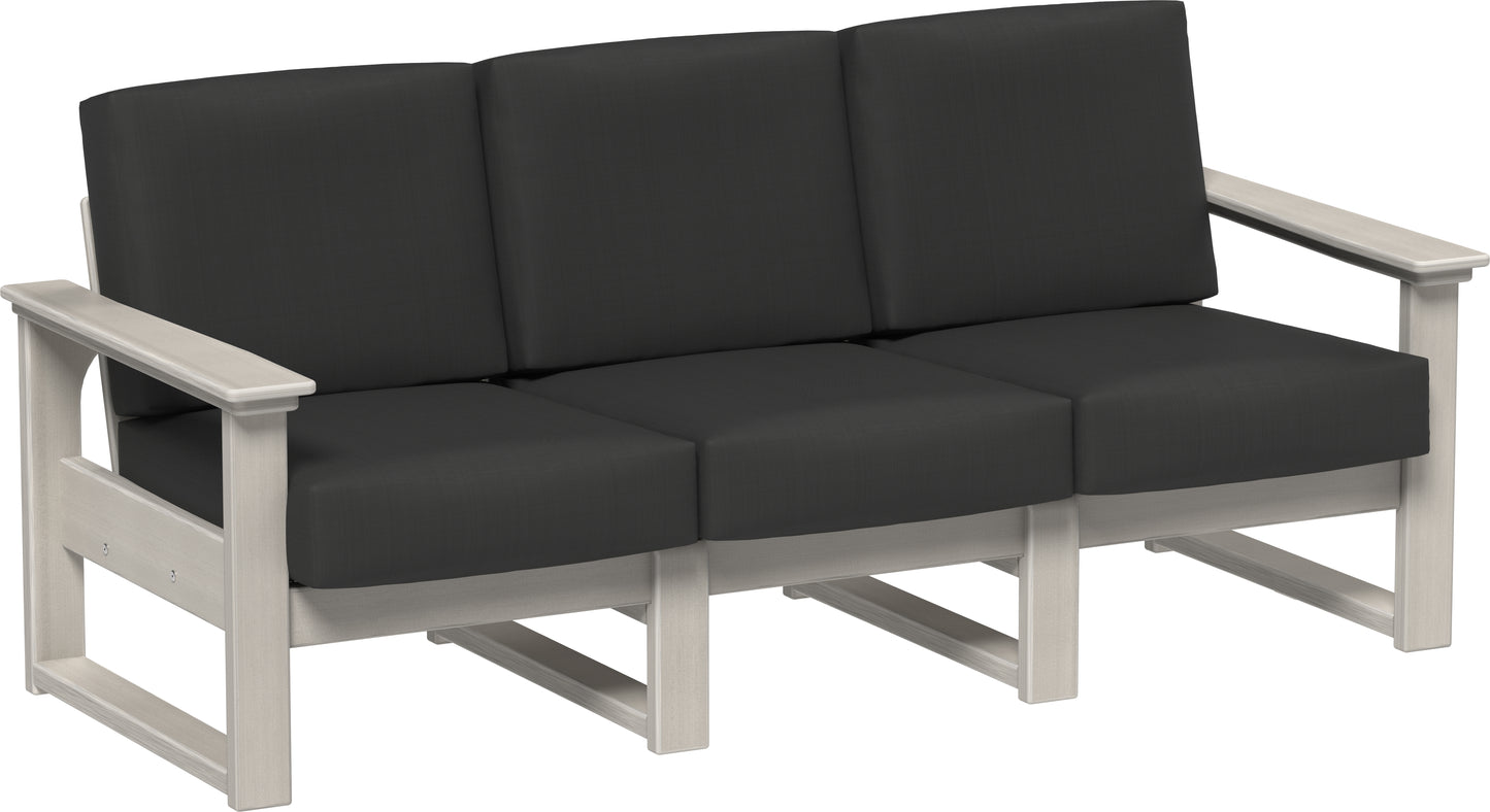 LuxCraft Recycled Plastic Lanai Deep Seating Sofa - LEAD TIME TO SHIP 3 TO 4 WEEKS