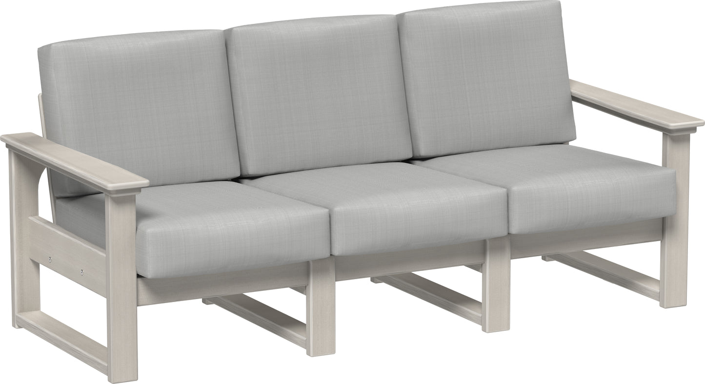 LuxCraft Recycled Plastic Lanai Deep Seating Sofa - LEAD TIME TO SHIP 3 TO 4 WEEKS