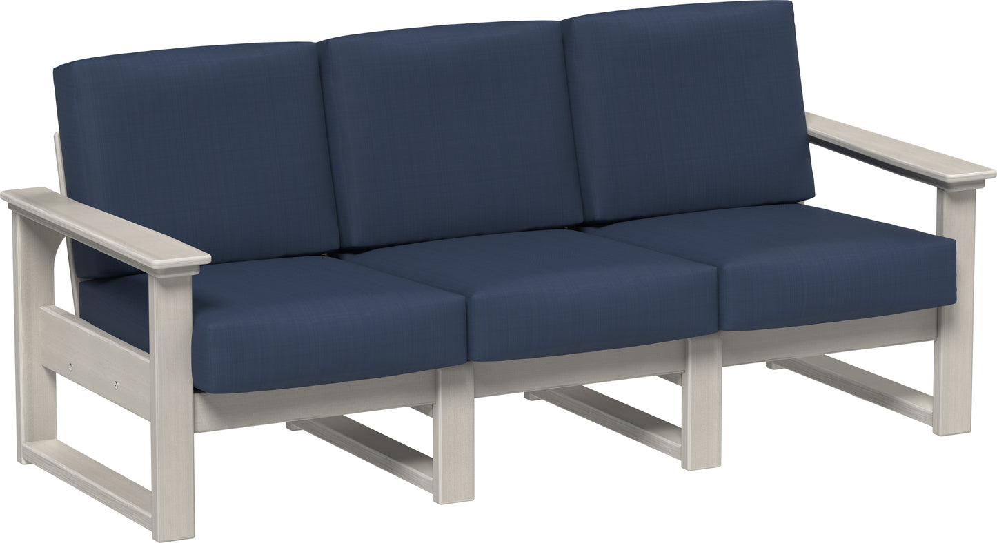 LuxCraft Recycled Plastic Lanai Deep Seating Sofa - LEAD TIME TO SHIP 3 TO 4 WEEKS
