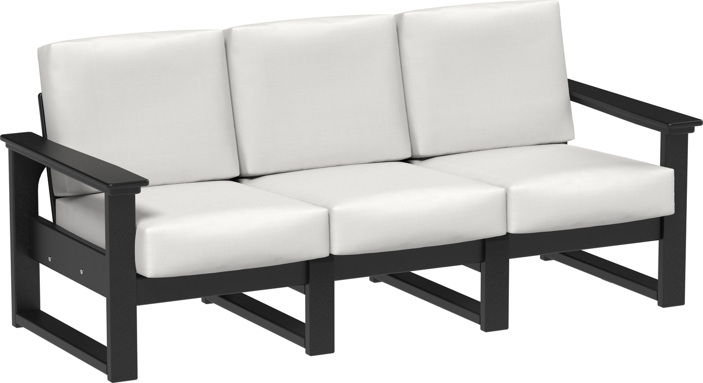 LuxCraft Recycled Plastic Lanai Deep Seating Sofa - LEAD TIME TO SHIP 3 TO 4 WEEKS