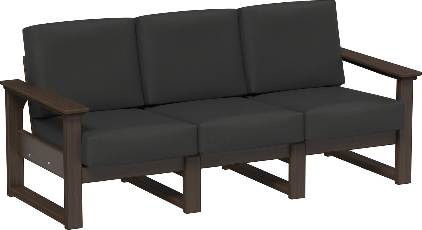LuxCraft Recycled Plastic Lanai Deep Seating Sofa - LEAD TIME TO SHIP 3 TO 4 WEEKS