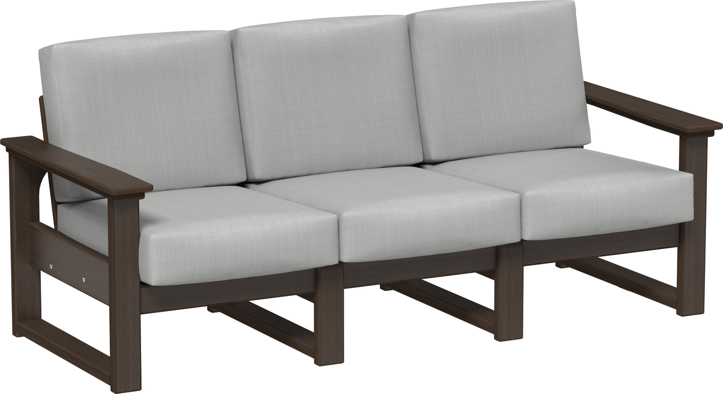 LuxCraft Recycled Plastic Lanai Deep Seating Sofa - LEAD TIME TO SHIP 3 TO 4 WEEKS