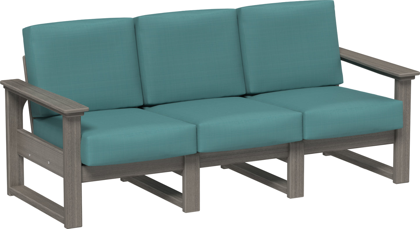 LuxCraft Recycled Plastic Lanai Deep Seating Sofa - LEAD TIME TO SHIP 3 TO 4 WEEKS