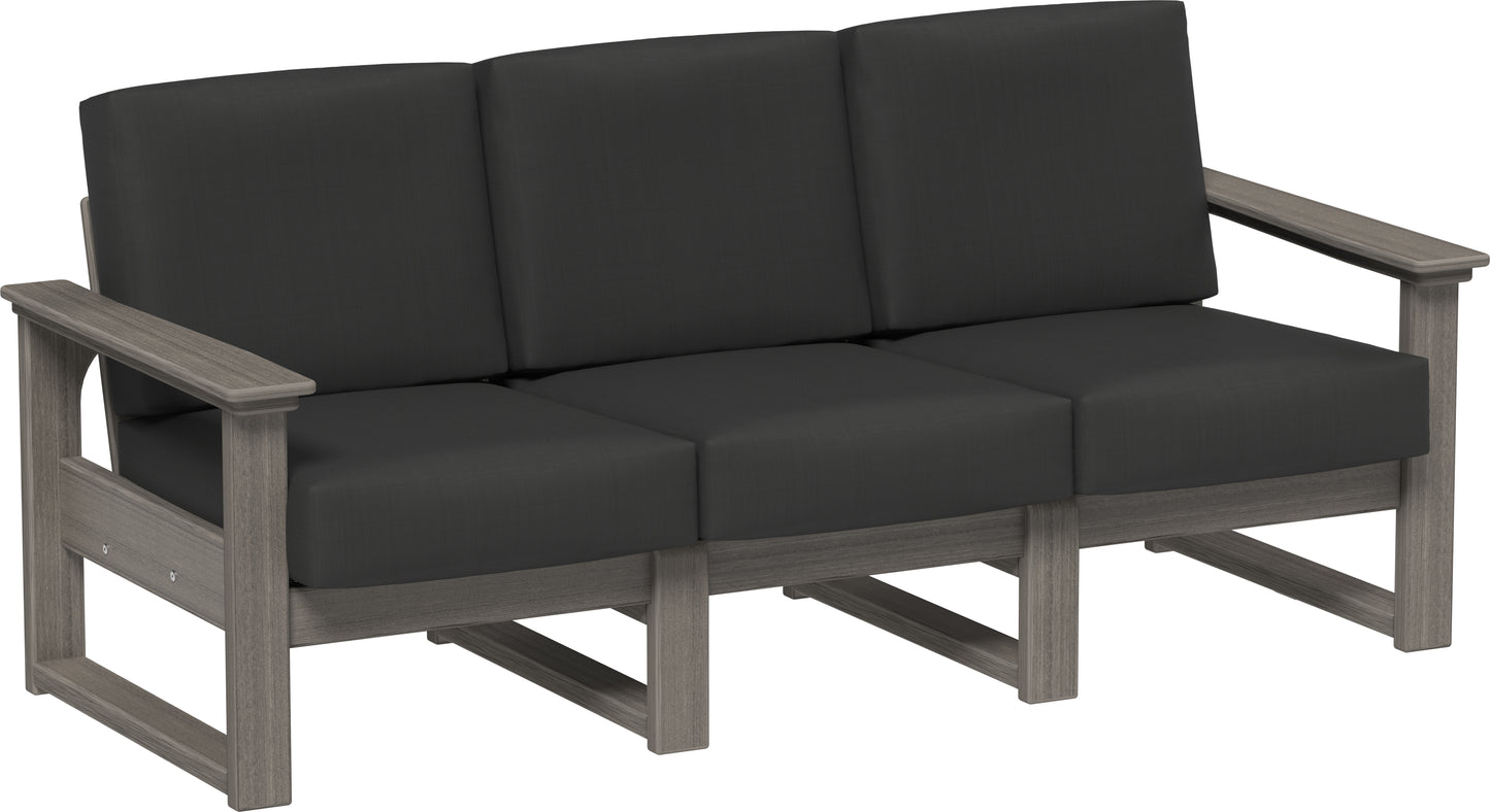LuxCraft Recycled Plastic Lanai Deep Seating Sofa - LEAD TIME TO SHIP 3 TO 4 WEEKS