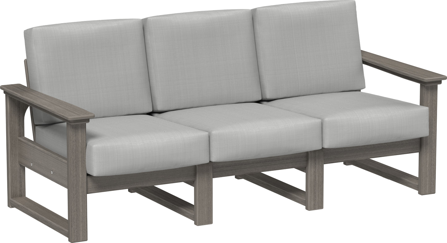 LuxCraft Recycled Plastic Lanai Deep Seating Sofa - LEAD TIME TO SHIP 3 TO 4 WEEKS