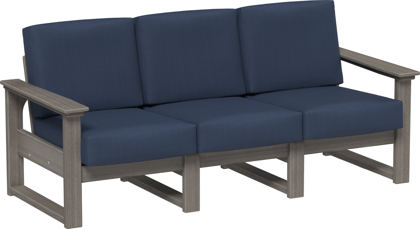 LuxCraft Recycled Plastic Lanai Deep Seating Sofa - LEAD TIME TO SHIP 3 TO 4 WEEKS