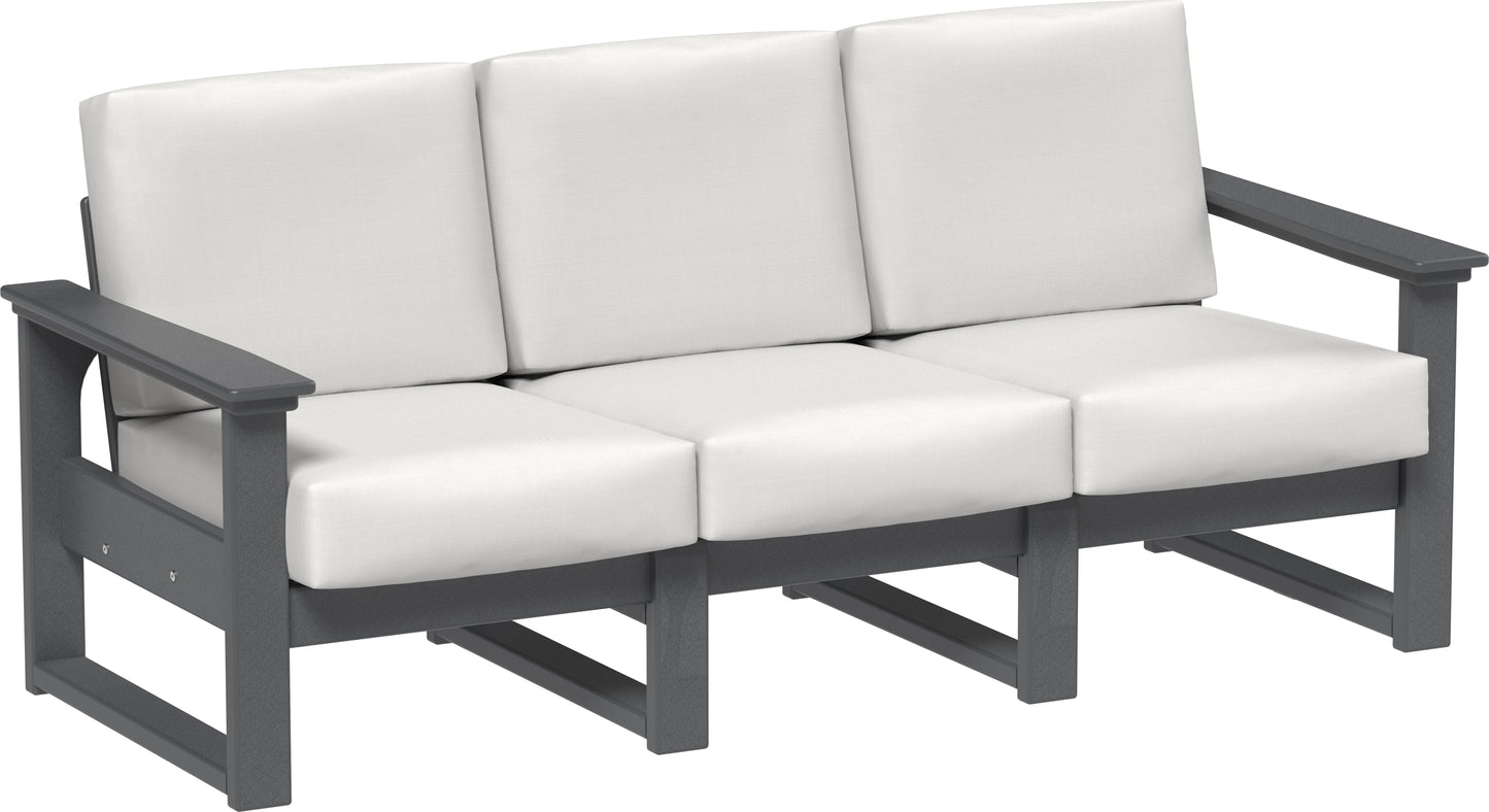 LuxCraft Recycled Plastic Lanai Deep Seating Sofa - LEAD TIME TO SHIP 3 TO 4 WEEKS