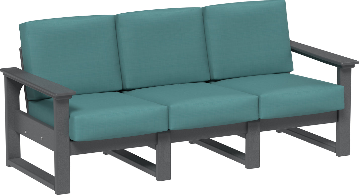 LuxCraft Recycled Plastic Lanai Deep Seating Sofa - LEAD TIME TO SHIP 3 TO 4 WEEKS