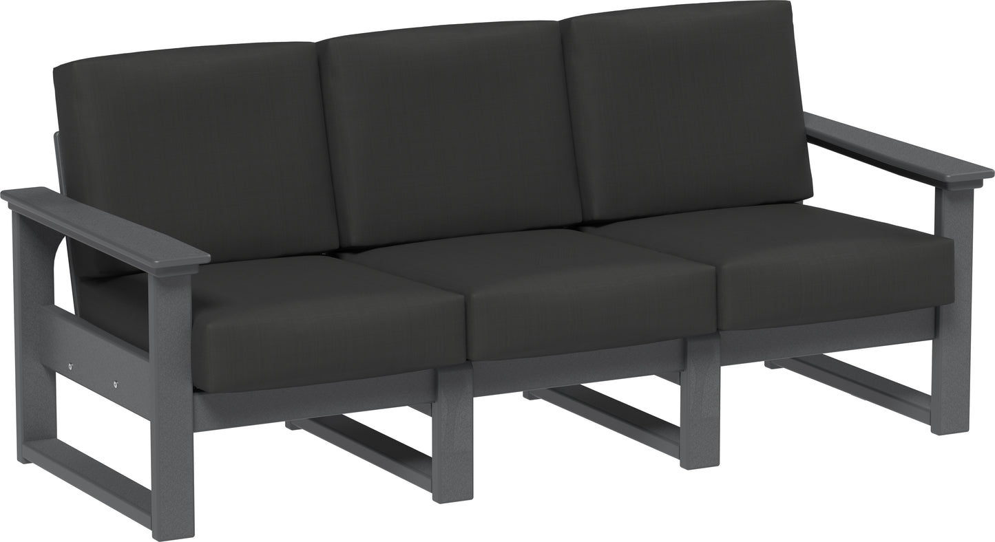 LuxCraft Recycled Plastic Lanai Deep Seating Sofa - LEAD TIME TO SHIP 3 TO 4 WEEKS