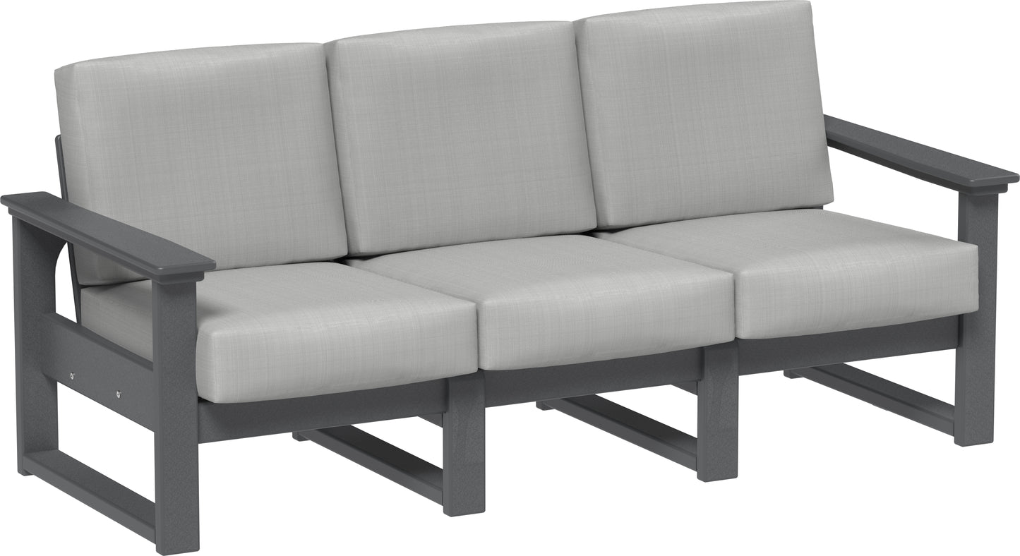 LuxCraft Recycled Plastic Lanai Deep Seating Sofa - LEAD TIME TO SHIP 3 TO 4 WEEKS