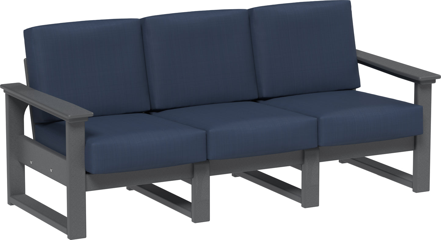 LuxCraft Recycled Plastic Lanai Deep Seating Sofa - LEAD TIME TO SHIP 3 TO 4 WEEKS