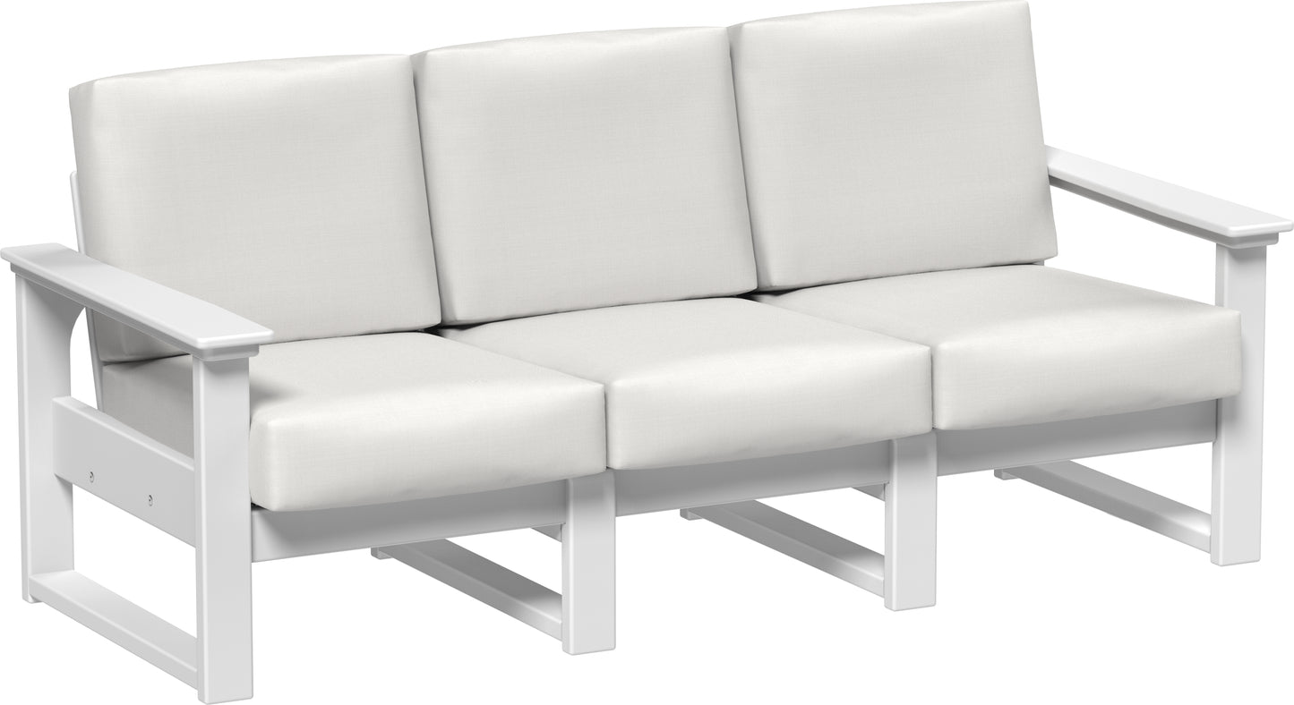 LuxCraft Recycled Plastic Lanai Deep Seating Sofa - LEAD TIME TO SHIP 3 TO 4 WEEKS