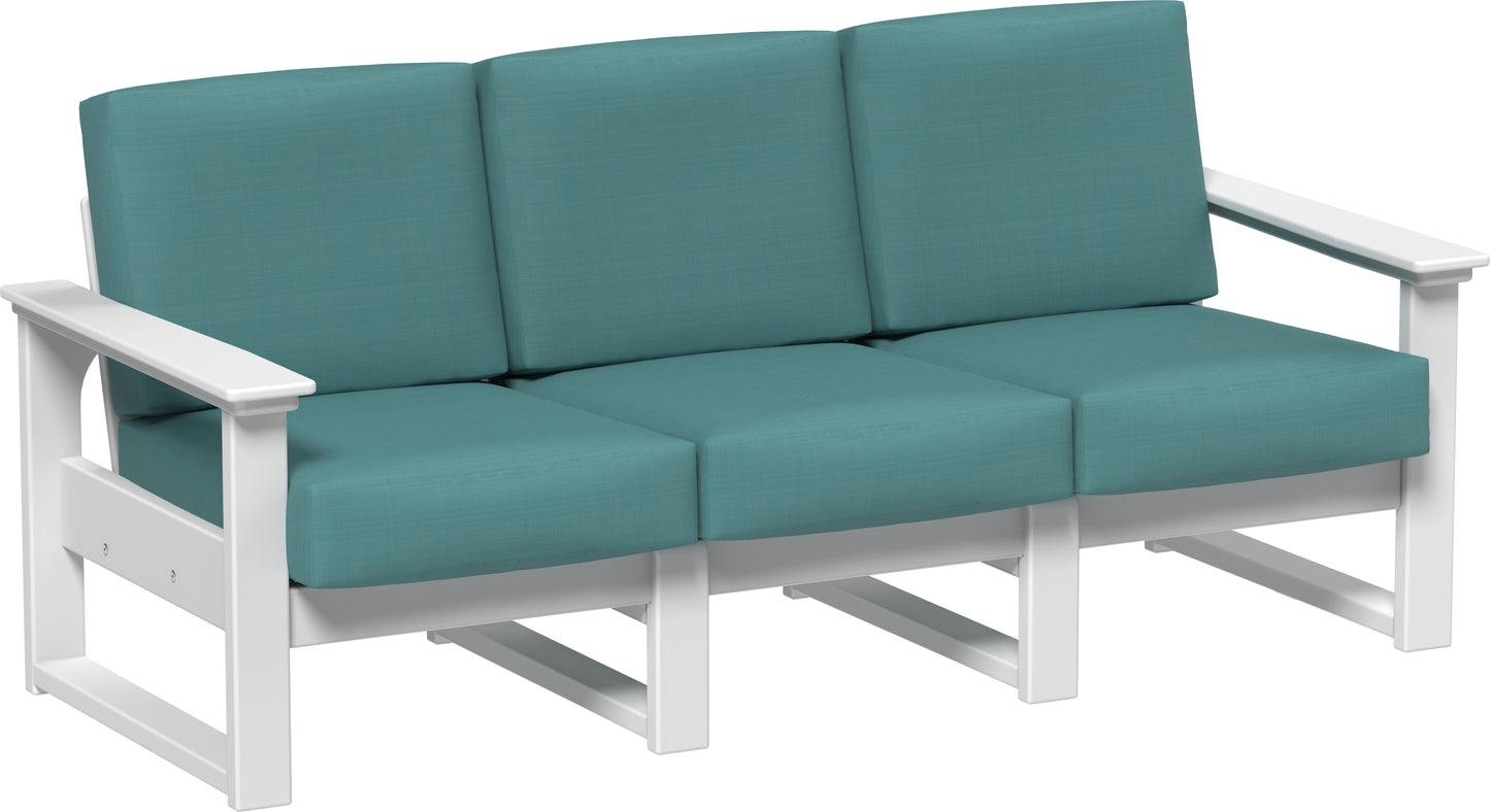 LuxCraft Recycled Plastic Lanai Deep Seating Sofa - LEAD TIME TO SHIP 3 TO 4 WEEKS