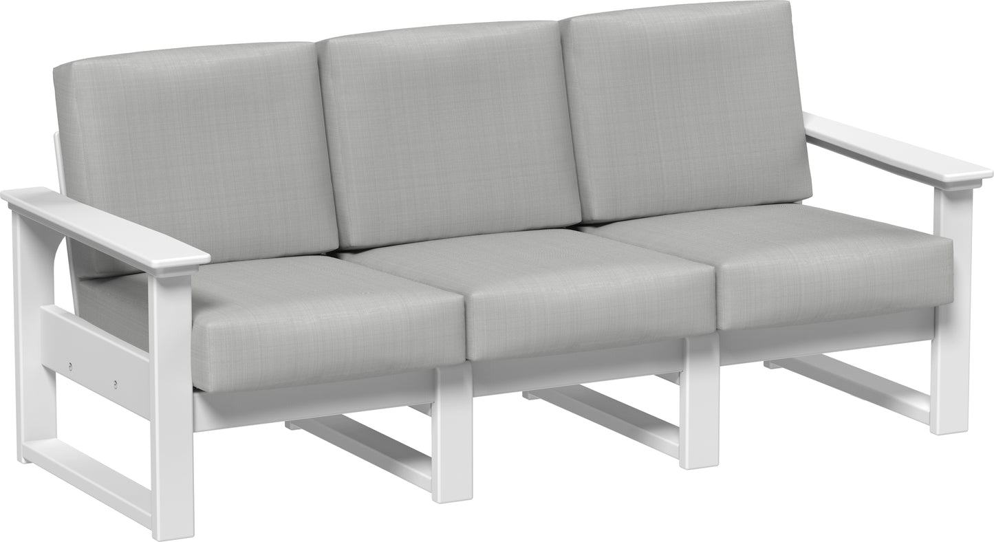LuxCraft Recycled Plastic Lanai Deep Seating Sofa - LEAD TIME TO SHIP 3 TO 4 WEEKS